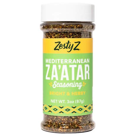 Zaatar Spice Mix By Zesty Z Zatar Mediterranean Seasoning 3oz Shaker