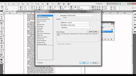Paragraph And Character Styles In Adobe Indesign Tutorial Youtube
