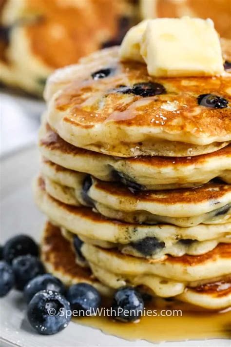 Blueberry Pancakes Are An Easy And Delicious Weekend Breakfast Made