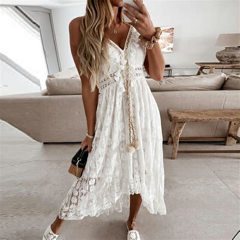 robe blanche courte boheme dresses images 2022