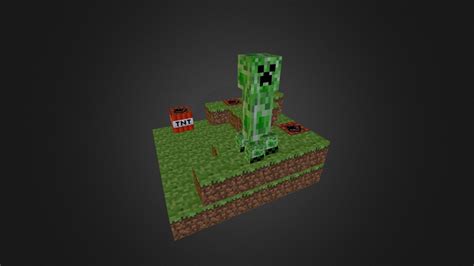 Minecraft Creeper Download Free 3d Model By Blackpandem A18aadc