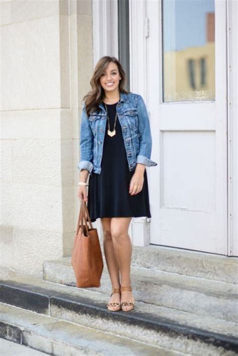 Dress And Denim Jacket Outfit Summer Outfits With Denim Jacket