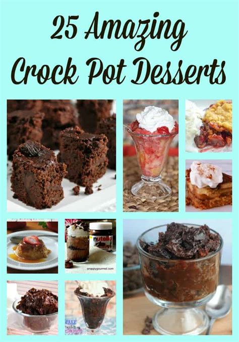 Your crock pot doesn't have to be hideous, in fact, with a simple paint job, you can make it match your kitchen or create a rewritable chalkboard surface. 25 Amazing Crock Pot Desserts - Midlife Healthy Living