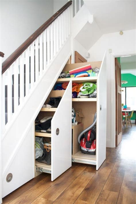 Nail the foam board insulation to the strapping wood. 32+ SMART UNDER STAIRS STORAGE IDEAS | Stair storage ...