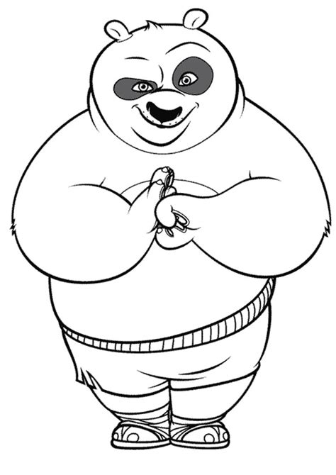 Coloring Pages Kung Fu Panda Coloring Page