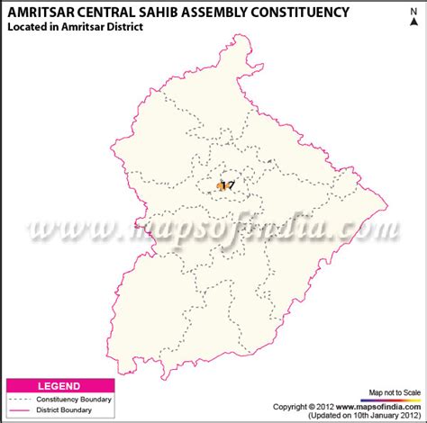 Amritsar Central Assembly Constituency Map Amritsar