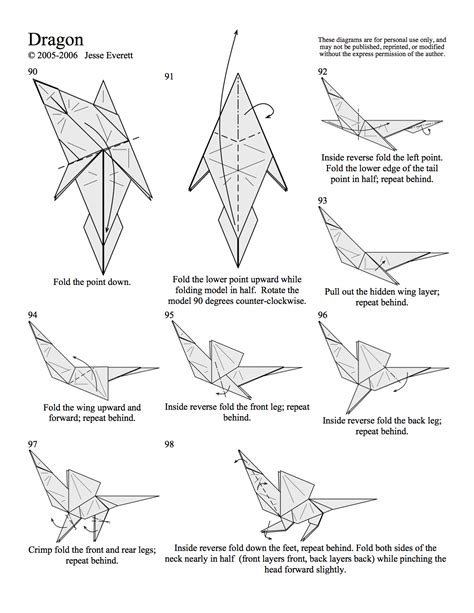origami dragon  progress