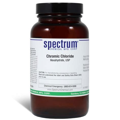 Chromic Chloride Hexahydrate USP Spectrum Chemical Quantity G Fisher Scientific