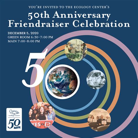 50th Anniversary Friendraiser Celebration Ecology Center