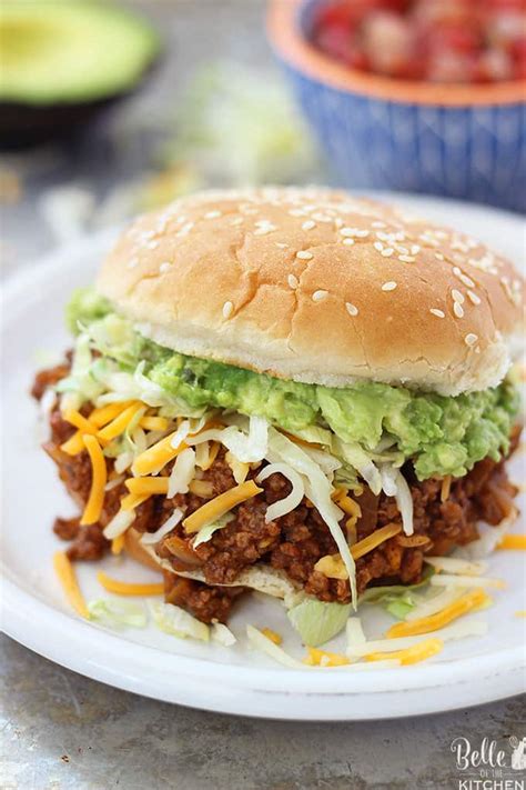 If you've got ground beef on hand, then a delicious meal is never out of reach. Taco Sloppy Joes Recipe - Belle of the Kitchen