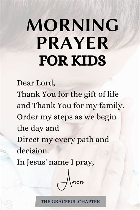 6 Simple Morning Prayers For Children Artofit