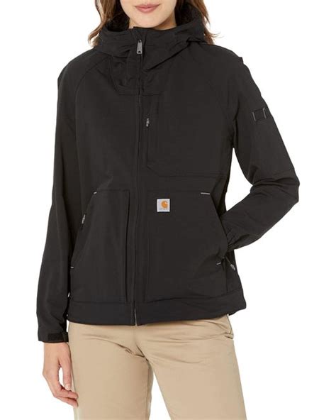 carhartt s super dux relaxed fit lightweight hooded jacket in black lyst