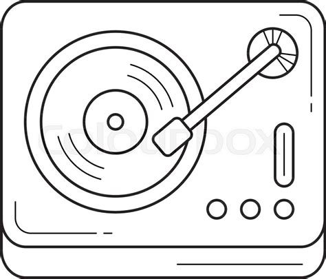 Record Player Coloring Pages Sketch Coloring Page