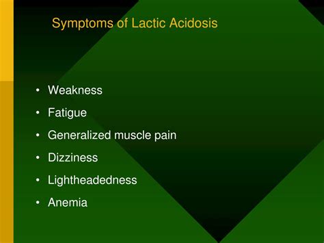 Lactic Acidosis Signs And Symptoms