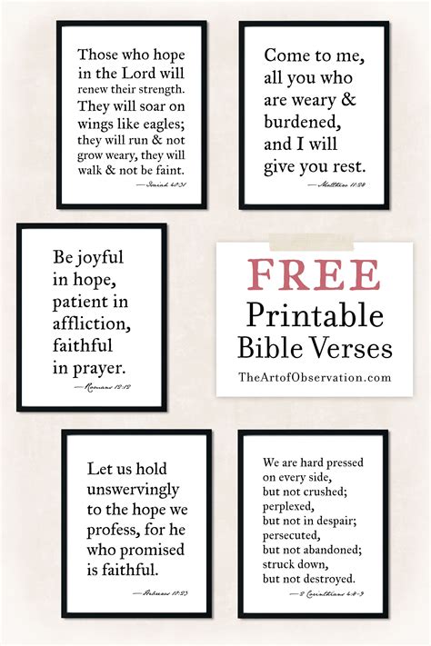 Free Printables Bible Verse Wall Art Artofit
