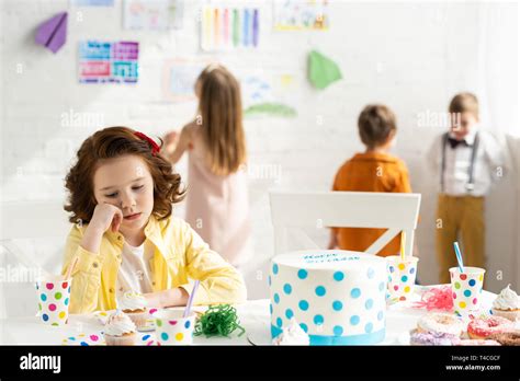 Sad Kid At Birthday Party Hi Res Stock Photography And Images Alamy