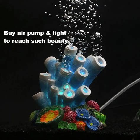 New Resin Aquarium Artificial Coral Air Bubble Decoration Fish Tank Air