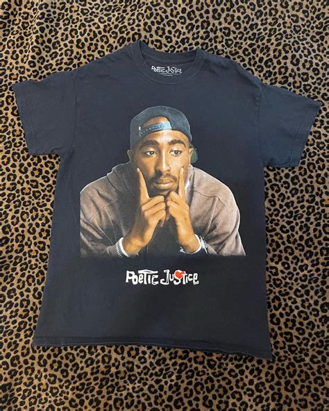 Tupac Poetic Justice 90s Portrait Memphis Group Style Design Graphic T