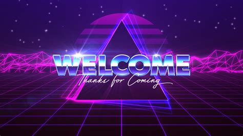 The 80s Welcome Motion Video Background
