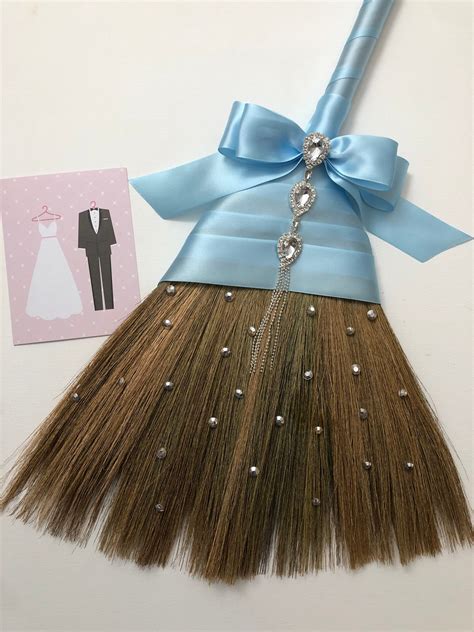Blue Wedding Broom Broom For Jumping Jump Broom Light Blue Etsy