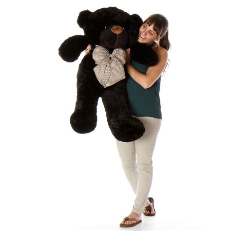 Juju Cuddles 38 Big Black Stuffed Teddy Bear Giant Teddy Bear