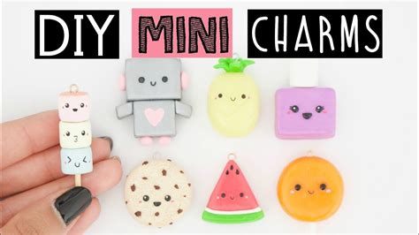 7 Cutest Diy Mini Charms Idée Kawaii Creatif Pate Fimo Tuto