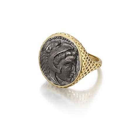 Crownwork Signet Coin Ring Ray Griffiths Fine Jewelry