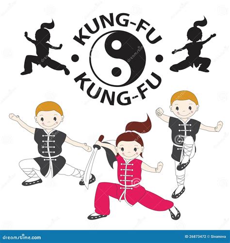 Vector Illustration Of Kung Fu Stock Photography Image 26873472