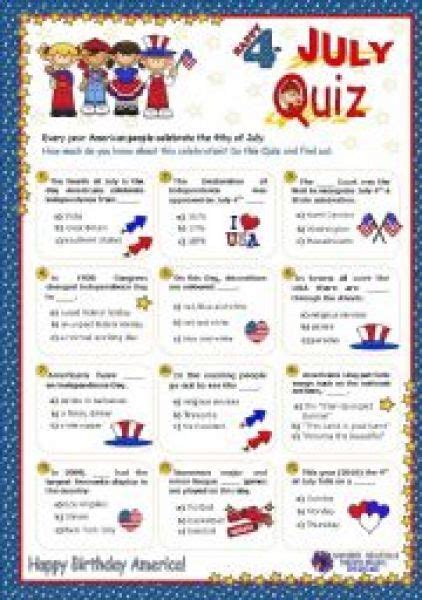 Printable Fourth Of July Trivia Questions And Answers Challenge Your