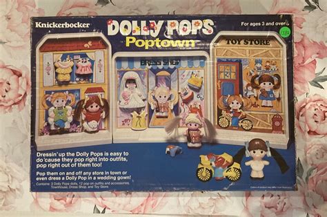 Vintage 1978 Knickerbocker Dolly Pops Poptown Playset Complete Etsy