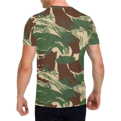 Rhodesian Brushstroke Camouflage V2 T Shirt For Men Rhodesian Brushstroke