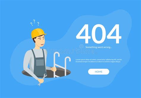 Error Page Not Found Web Page Template Vector Stock Vector Illustration Of Background