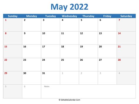 May 2022 Calendar Printable May 2022 Print Monthly Calendar Willi