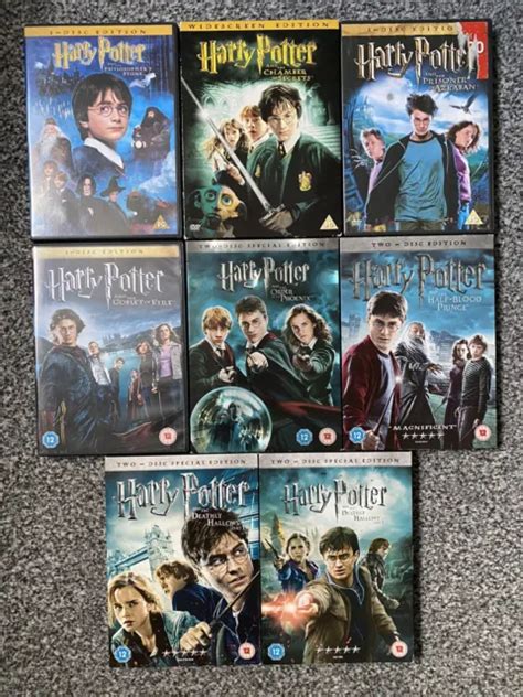 Harry Potter Dvd Complete 1 8 Film Collection Box Sets Years 1 7b Eur
