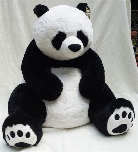 Hugfun International Jumbo Panda Bear Plush Stuffed Toy 36 3 Ft Tall