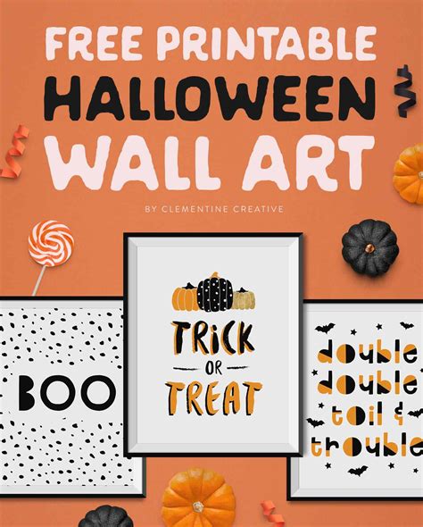 Free Printable Halloween Wall Art Printable Templates