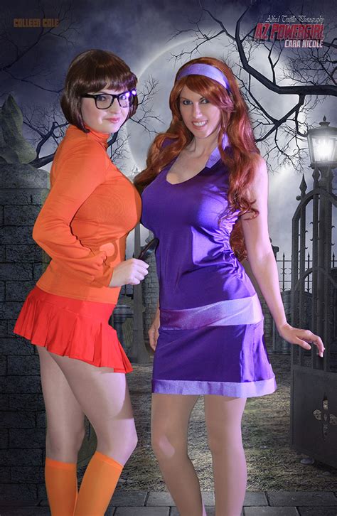 Daphne And Velma X Az Powergirl Cosplay And Colleen Cole Print