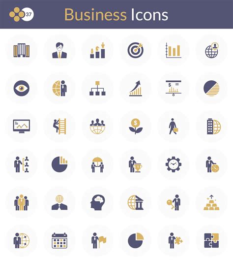 36 Exclusive Business Flat Icons Free For Download