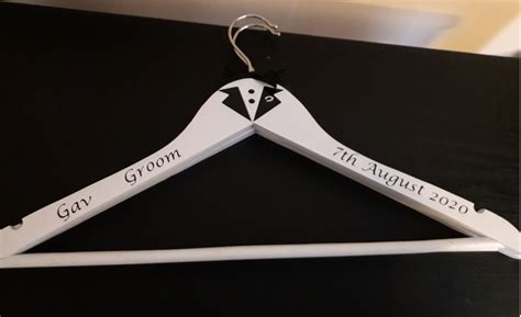 Personalised Wedding Coat Hanger All Rolescolours Available Etsy
