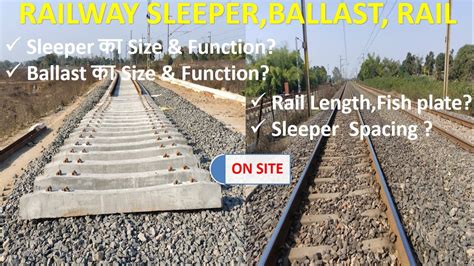 Size Of Railway Sleeper And Ballast Function Of Sleeper Function Of