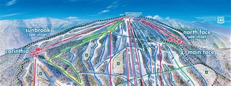 Mount Snow Trail Map Piste Map Panoramic Mountain Map