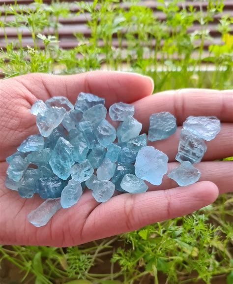 Natural Aquamarine Rough Raw Aquamarine Uncut Aquamarine Etsy