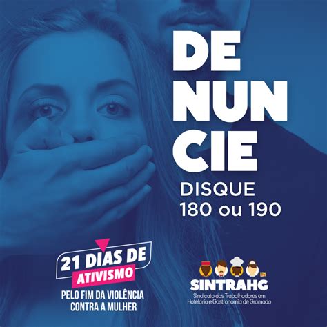 SINTRAHG apoia a campanha Dias de Ativismo pelo Fim da Violência contra as Mulheres SINTRAHG