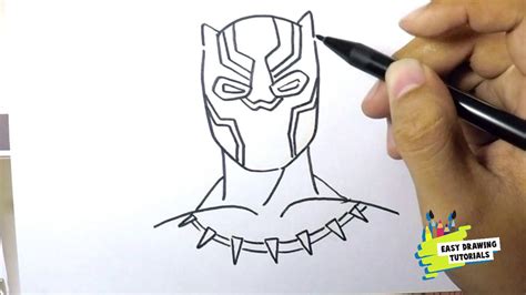 How To Draw Easy Black Panter Youtube