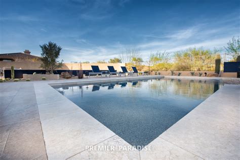 Perimeter Overflow Spa Custom Pool Outdoor Kitchen And Bocce Court