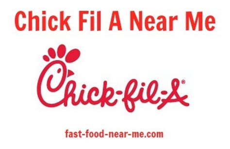 Think about what your favorite fast food staple is while searching fast food places near me! Chick Fil A Near Me