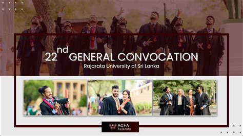 acfa achievers 22nd general convocation of rajarata university of sri lanka youtube