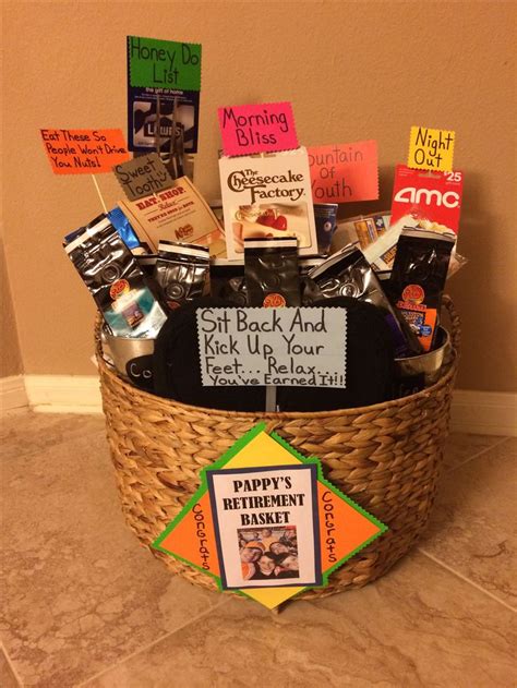 When you have all the fun retirement party ideas nailed down, it's time to start spreading the news! 23 best images about Basket Ideas on Pinterest