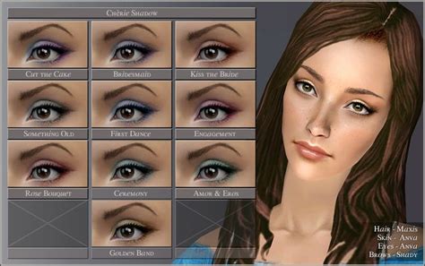 Mod The Sims Eye Palettes 4 Sets Of Eye Shadow Makeup Cc Eye