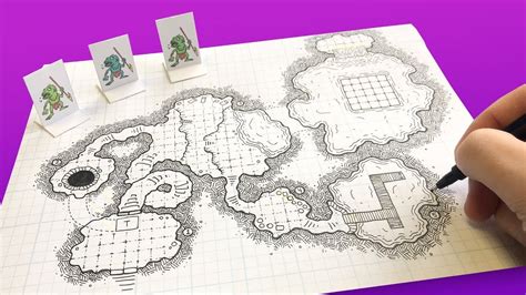 How To Design And Draw And Dandd Dungeon Map Youtube